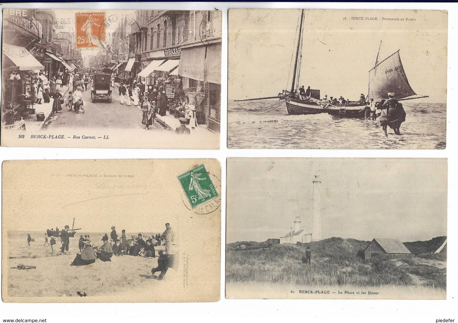 62 - Lot De 20 Cartes Postales Différentes De BERCK-PLAGE ( Pas-de-Calais ).   Toutes Scannées - 5 - 99 Cartes