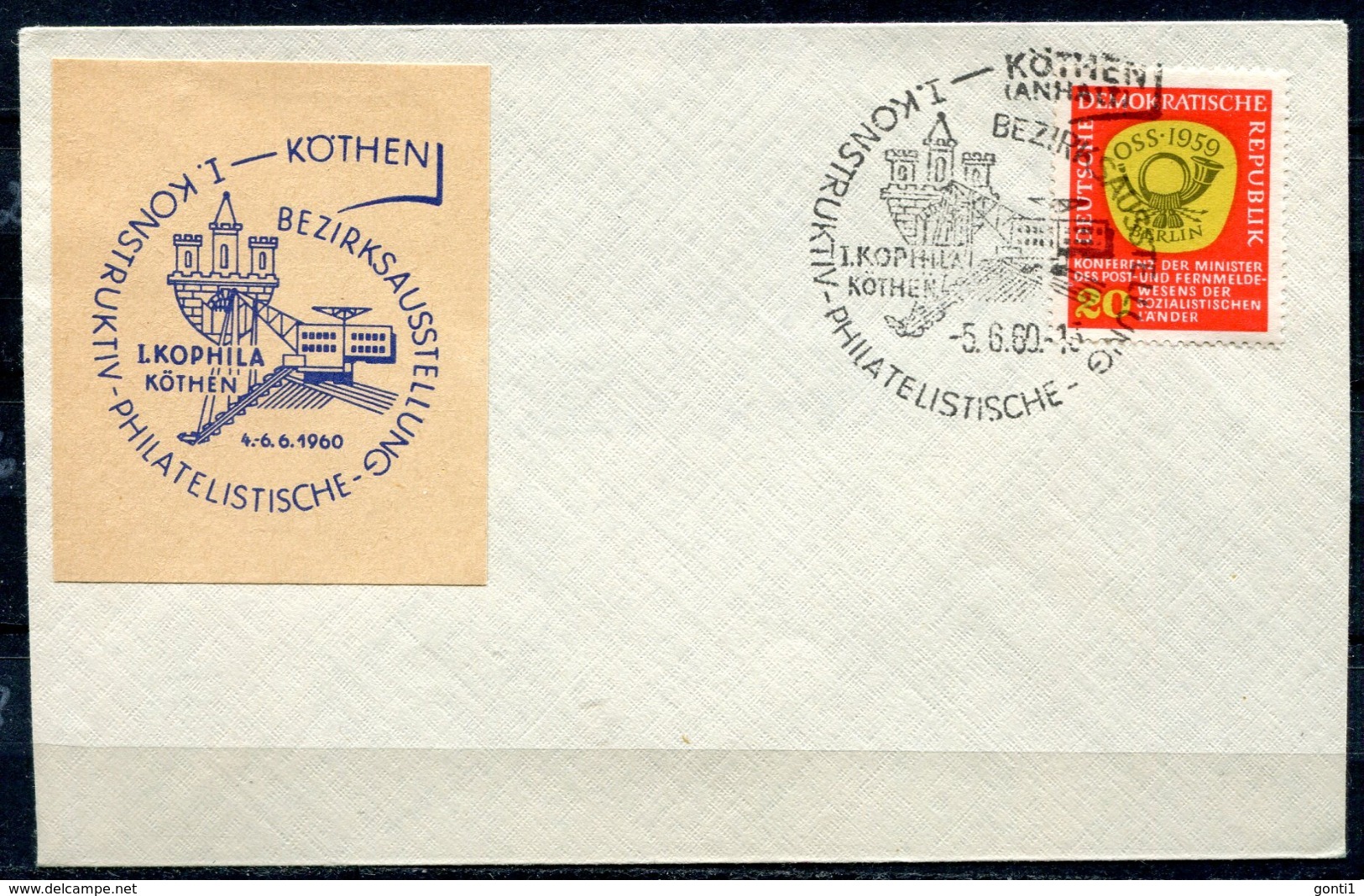 DDR,GDR 1960 Heimatbeleg/Cover Köthen/Anhalt Mit Michel Nr.686 Und SST"Köthen-1.Kophila,Köthen  "1 Beleg - Autres & Non Classés