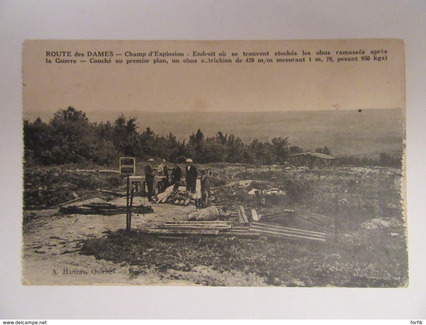 Guerre 14-18 - Route Des Dames - Champ D'Explosion - Carte Animée, Non-circulée - Guerre 1914-18