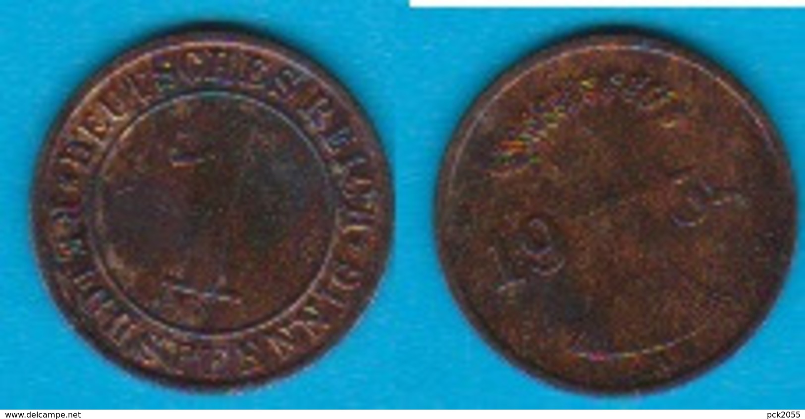 DR. 1 Reichspfennig 1934 A Kupfer J.-Nr.313 - 1 Rentenpfennig & 1 Reichspfennig