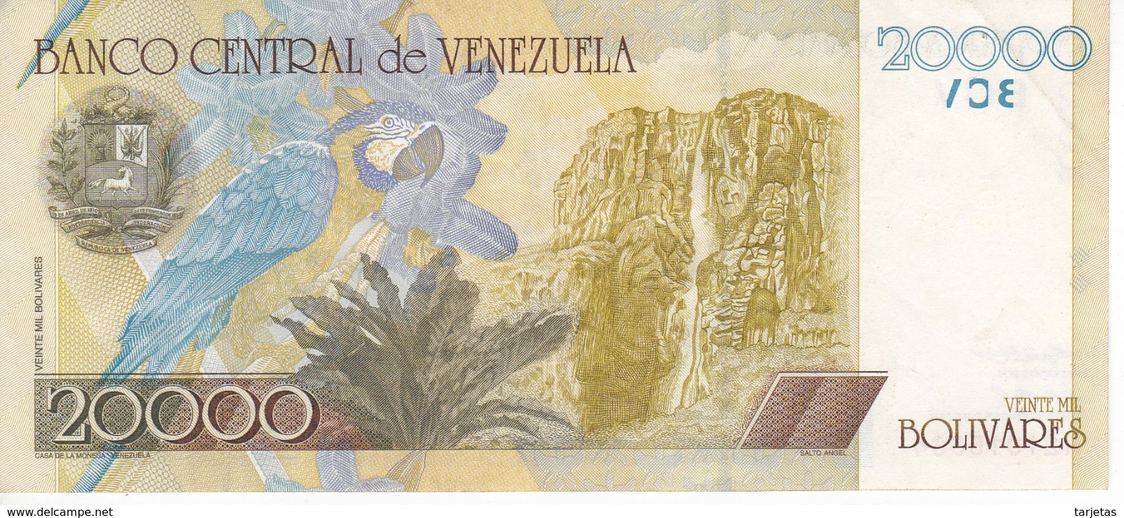 BILLETE DE VENEZUELA DE 20000 BOLIVARES DEL AÑO 2001 (BANK NOTE) - Venezuela