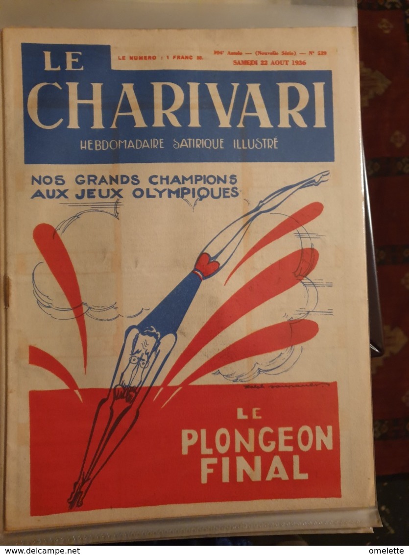 CHARIVARI /NOS GRANDS CHAMPIONS OLYMPIQUES LEON BLUM/DORIOT FRANCE PAYS D ESCLAVES   /RALPH SOUPAULT - 1900 - 1949