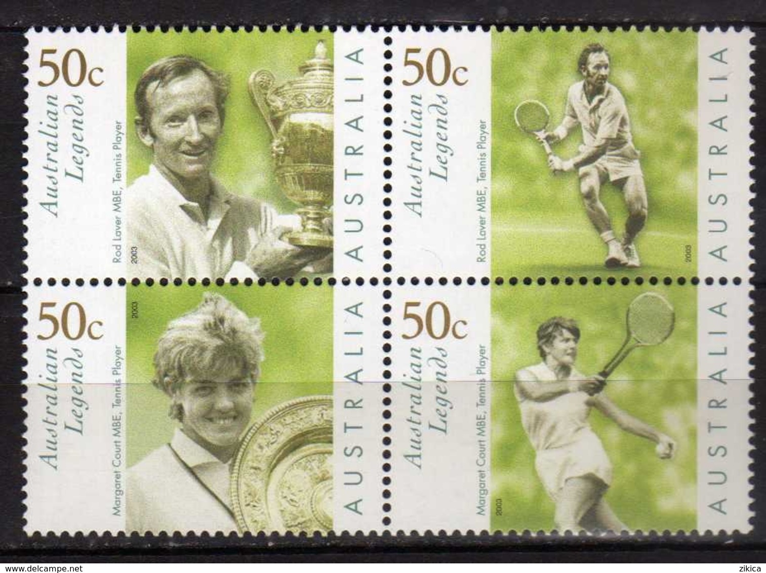 Australia 2003 Australian Legends - Tennis Player. Mint.MNH - Ongebruikt