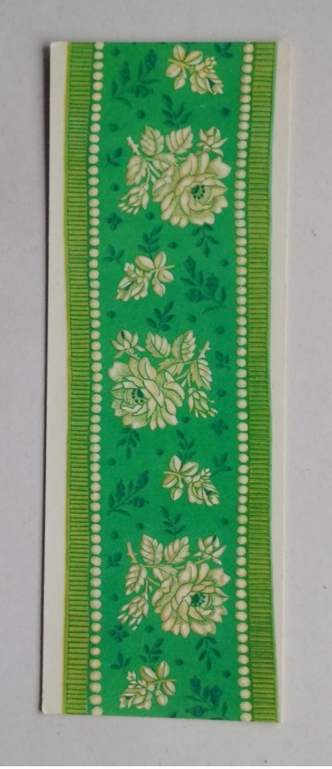 Bookmark-postcard Marque-page Carte Postale Embroidery Broderie Flowers Fleurs 1965 5 - Marcapáginas