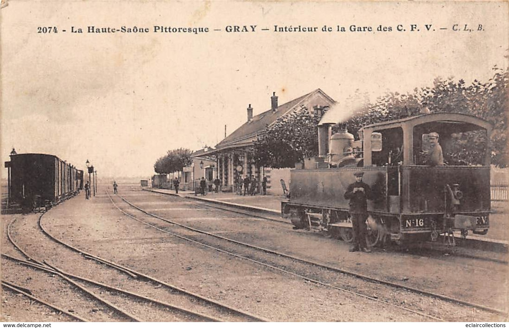 Gray       70        Intérieur De La Gare Des C P V       (voir Scan) - Gray
