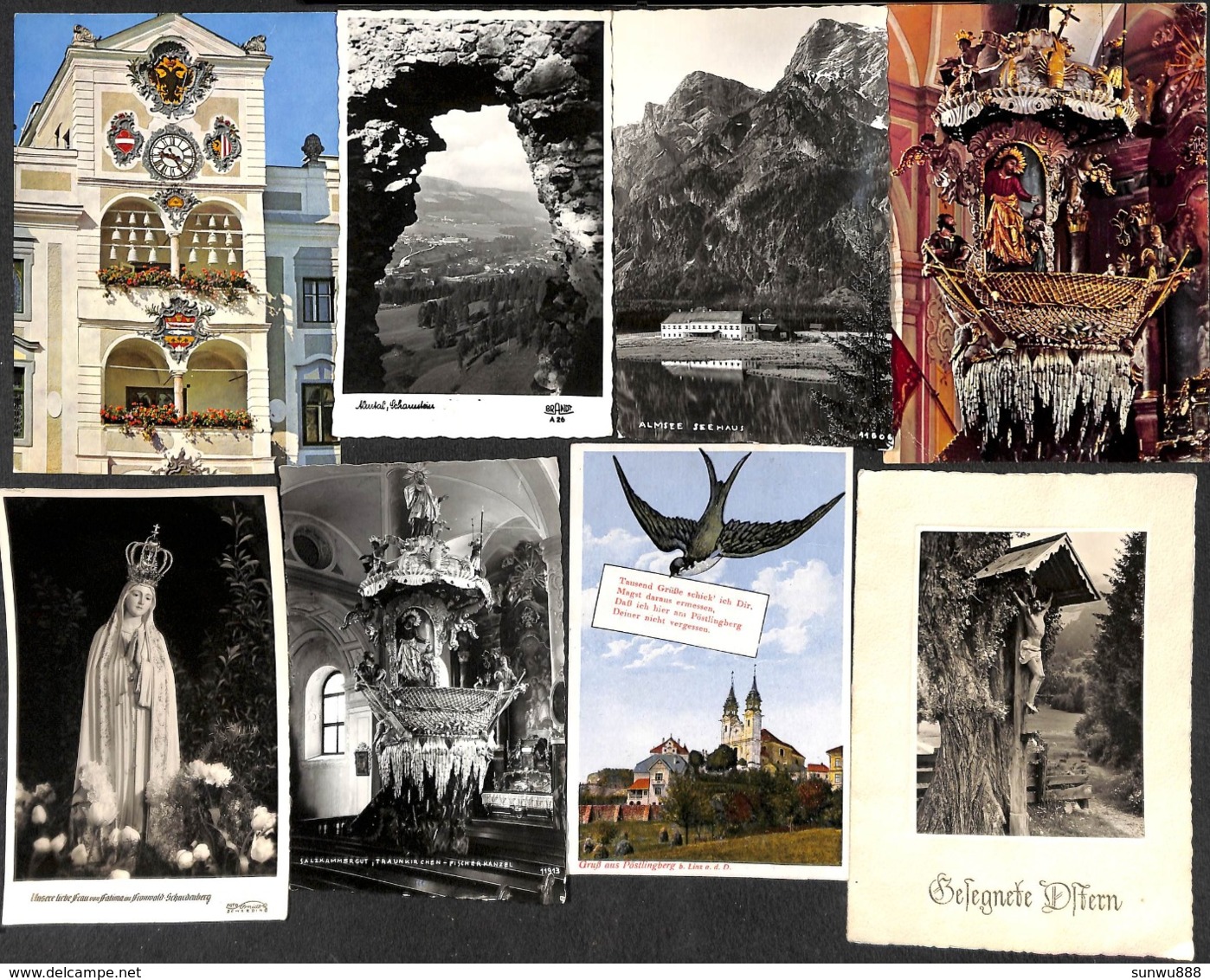 Austria - Autriche - Lot 73 cartes + photos (Defner, Echte Photographie  50's & 60's) see all scans