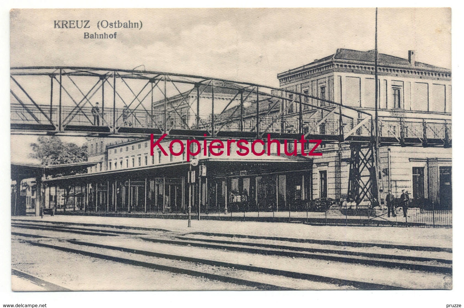 Kreuz 1916, Bahnhof - Nach Altona - Posen