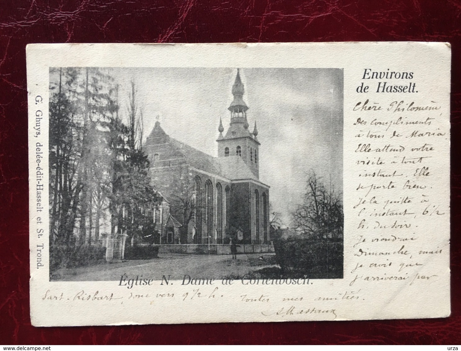 KORTENBOS-----cpa--Eglise Notre-Dame De Cortenbosch--1902 - Sint-Truiden