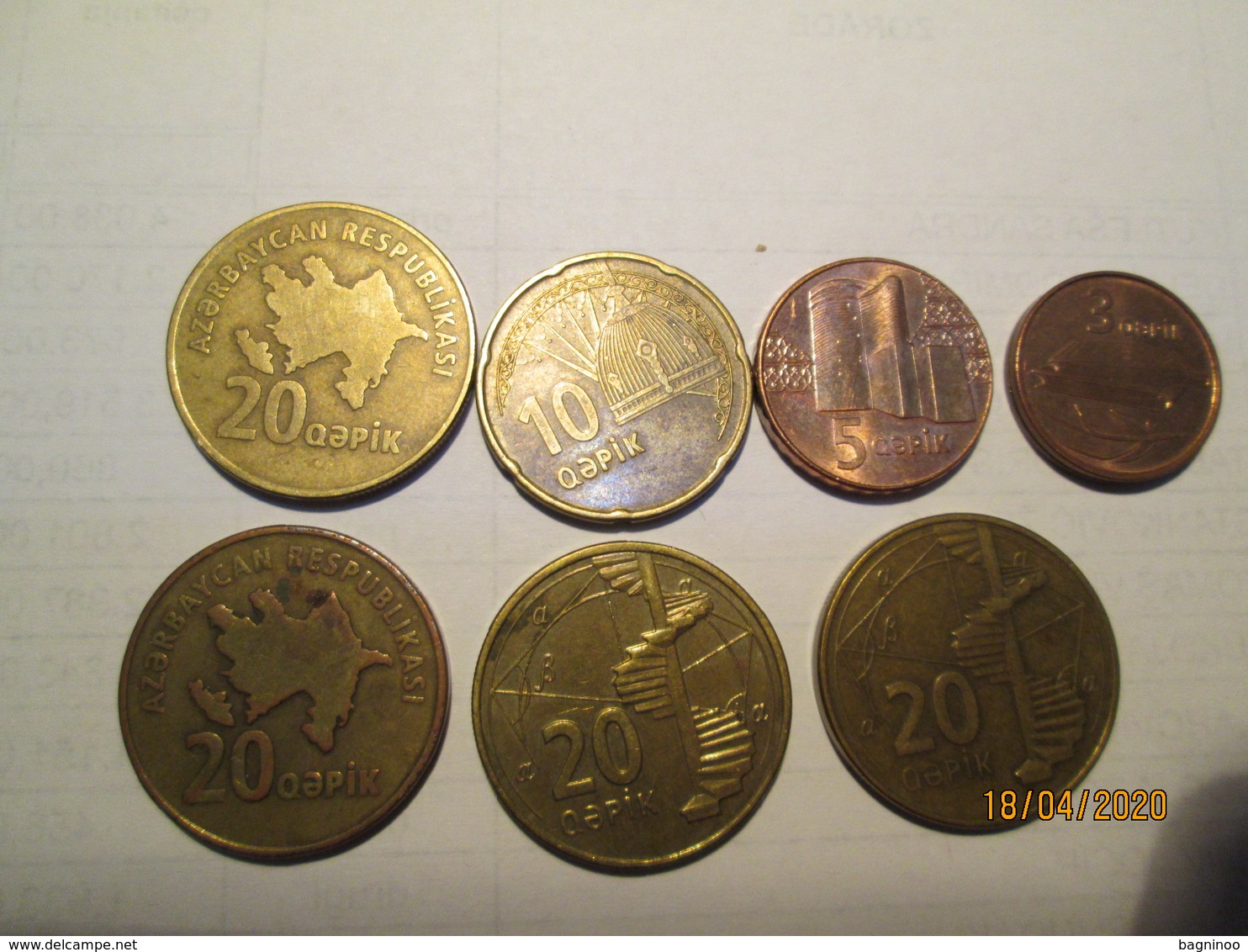 AZERBAIJAN 7 Coins L 1 - Azerbaigian