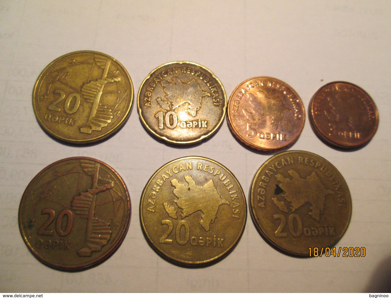 AZERBAIJAN 7 Coins L 1 - Aserbaidschan