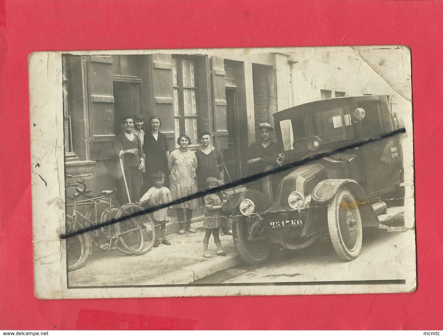 Carte Photo En Mauvais état - Camion Ancien Immatriculé Dans La Haute Marne - Autres & Non Classés