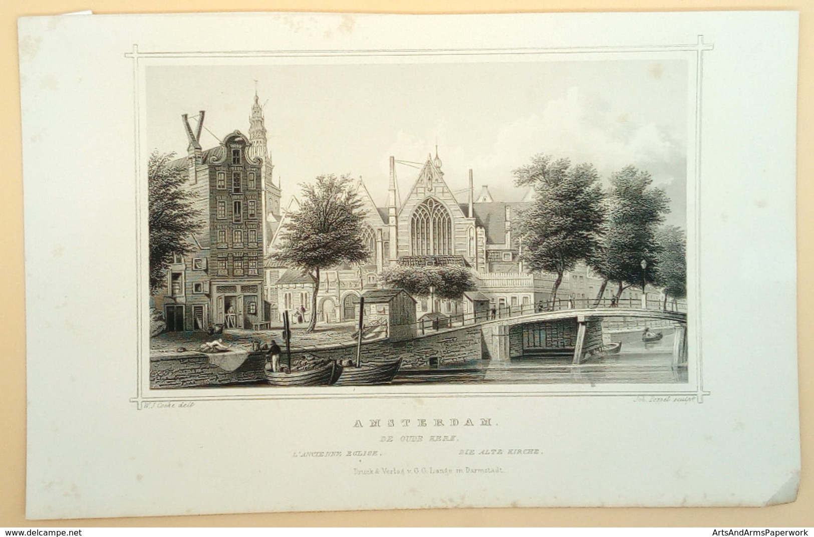 Amsterdam Oude Kerk - Prenten & Gravure