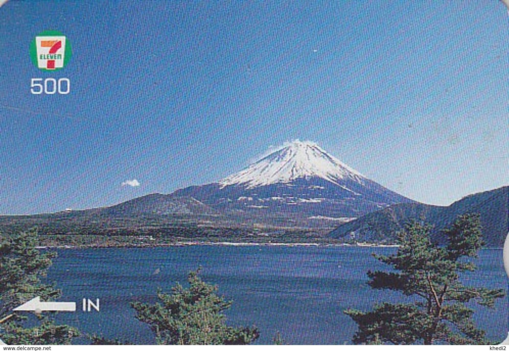 Carte Prépayée Japon Quo 7/11 - VOLCAN Montagne MONT FUJI - VULCAN Japan Prepaid Card - VULKAN Berg - 307 - Volcanos