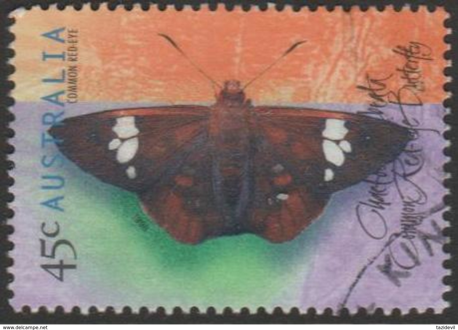 AUSTRALIA - USED 1998 45c Butterflies - Common Redeye - Insect - Gebraucht