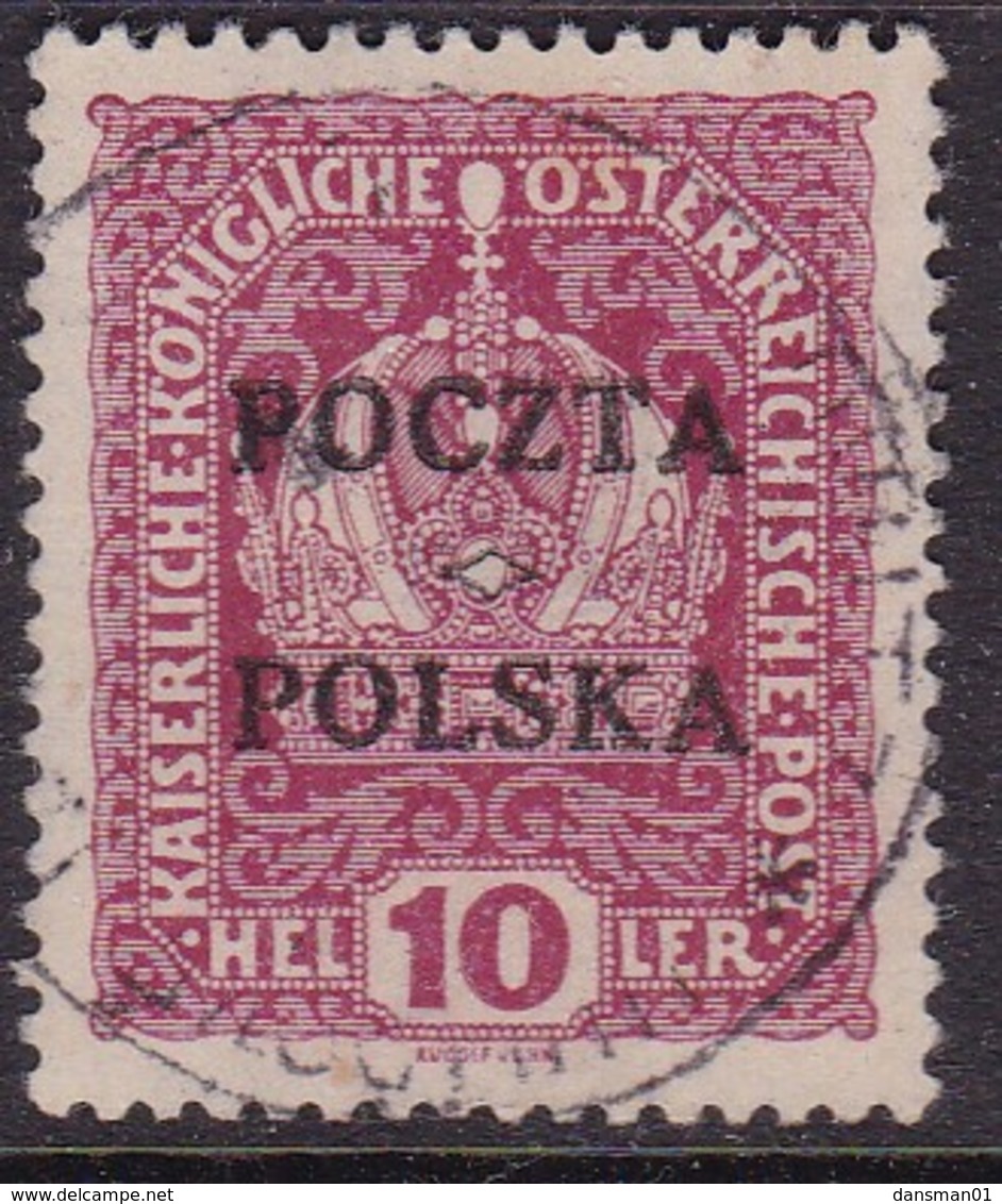 POLAND 1919 Krakow Fi 33 Forgery Used (checked By Jung Johann/falsch) - Usados