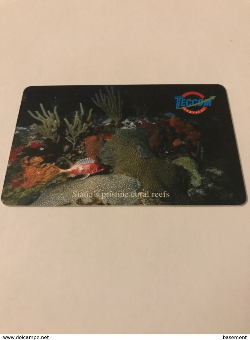 St Eustatius - Chip Card Underwater Scene - Antillen (Nederlands)