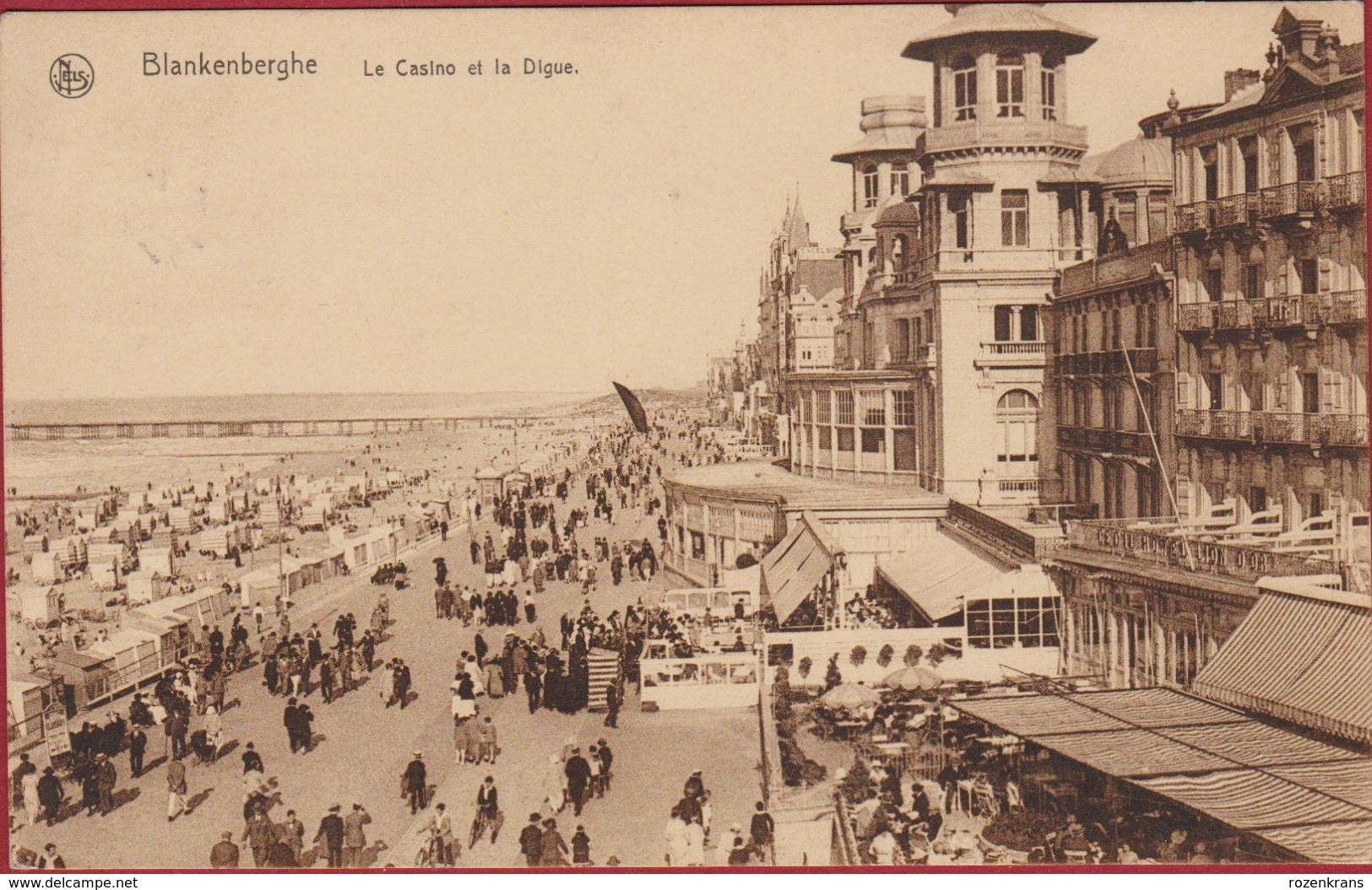 Blankenberge Blankenberghe Le Casino Et La Digue Het Casion En De Dijk 1927 CPA Oude Postkaart - Blankenberge