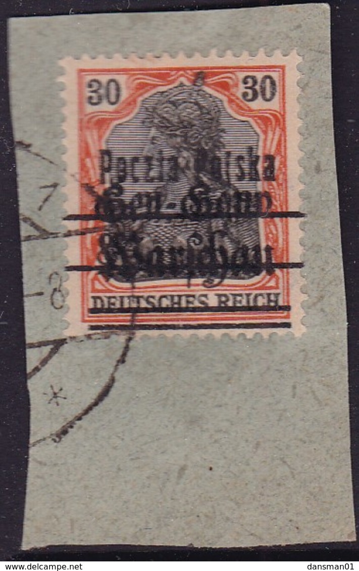 POLAND 1918 Provisional Ovpt Fi 14 B3 Used - Used Stamps