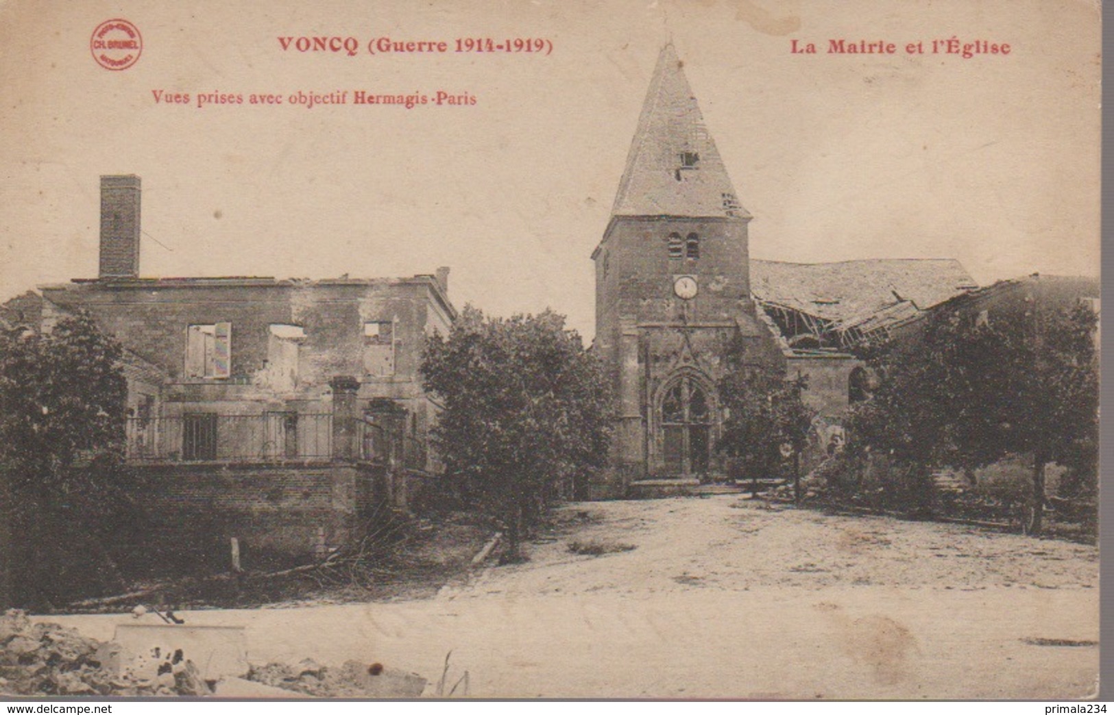 VONCQ - LA MAIRIE ET EGLISE - Andere & Zonder Classificatie