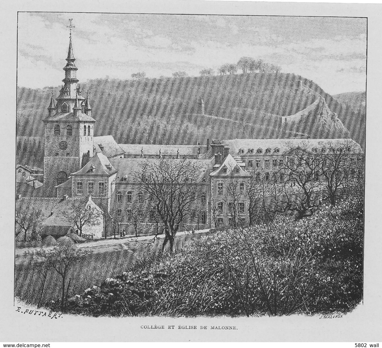 NAMUR - MALONNE : Collège Et église - Prenten & Gravure