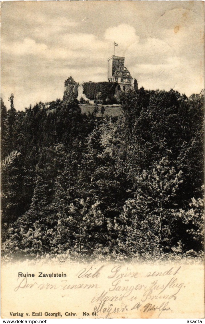 CPA AK Bad Teinach- Ruine Zavelstein GERMANY (908042) - Kaiserstuhl