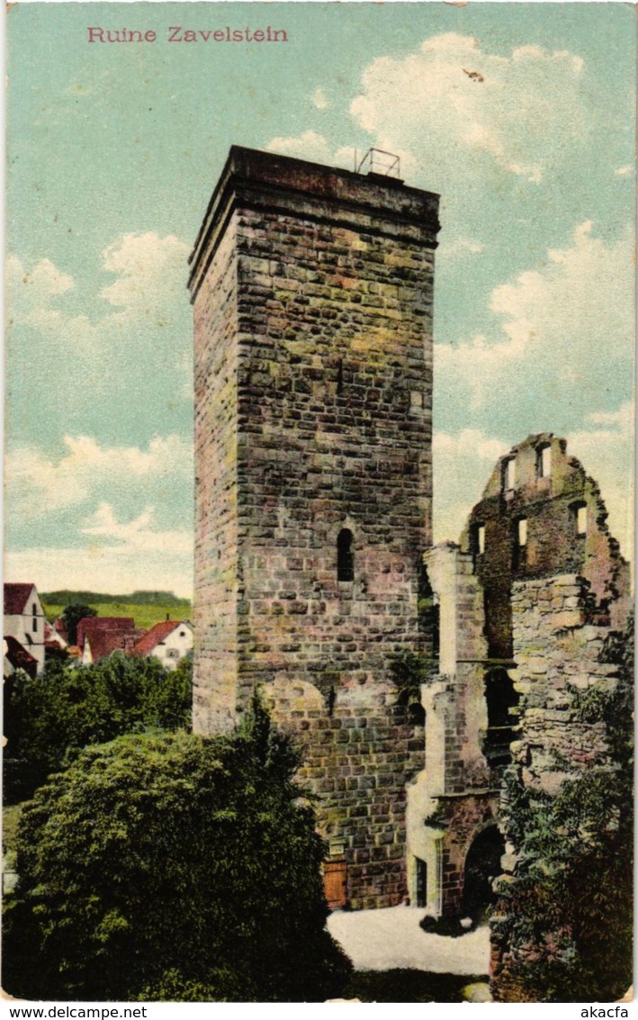 CPA AK Bad Teinach- Ruine Zavelstein GERMANY (908066) - Kaiserstuhl