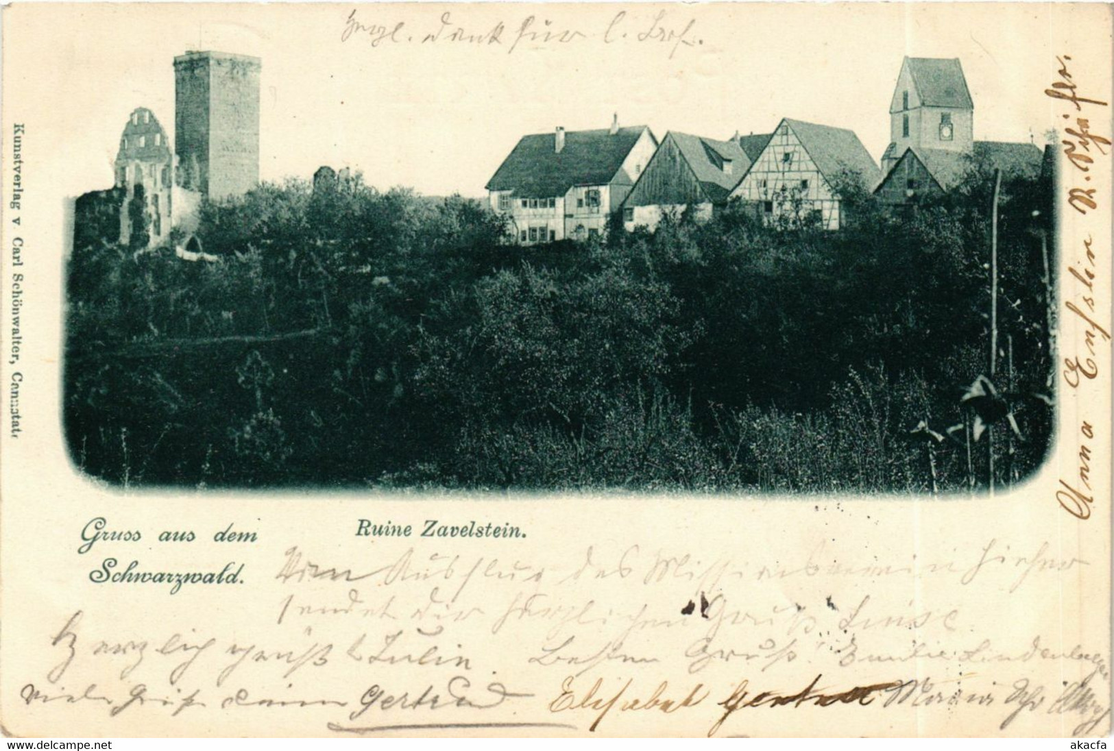 CPA AK Bad Teinach- Ruine Zavelstein GERMANY (908134) - Kaiserstuhl