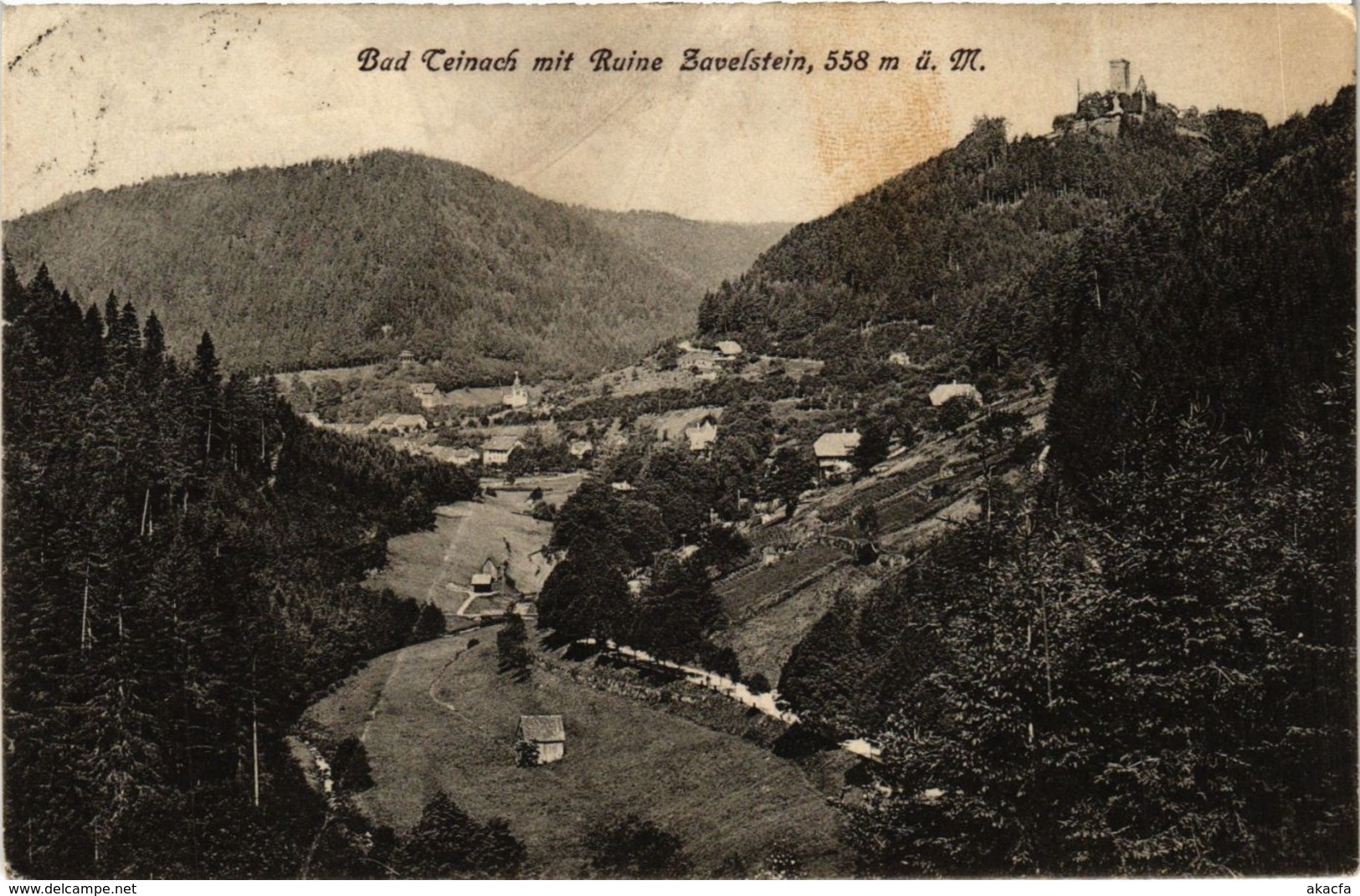 CPA AK Bad Teinach- Mit Burgruine Zavelstein GERMANY (908151) - Kaiserstuhl