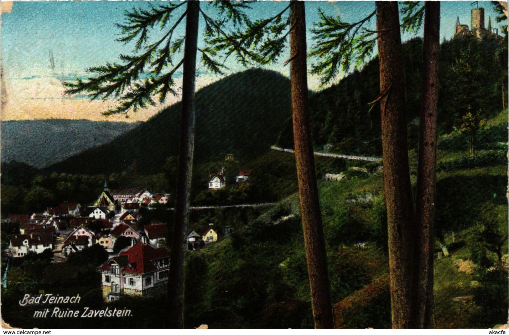 CPA AK Bad Teinach- Mit Ruine Zavelstein GERMANY (908188) - Kaiserstuhl