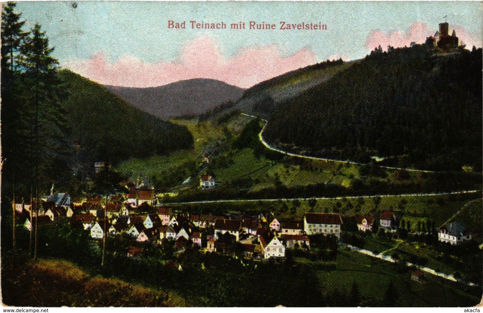 CPA AK Bad Teinach- Mit Ruine Zavelstein GERMANY (908193) - Kaiserstuhl