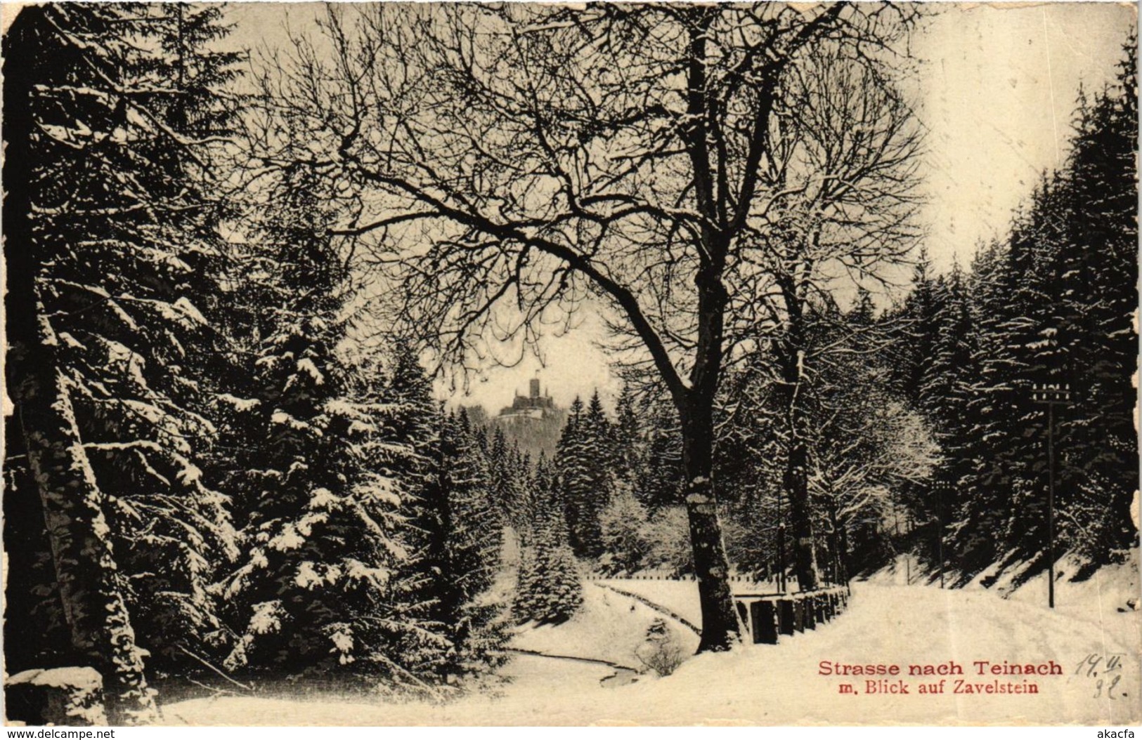 CPA AK Strasse Nach Teinach GERMANY (908238) - Kaiserstuhl