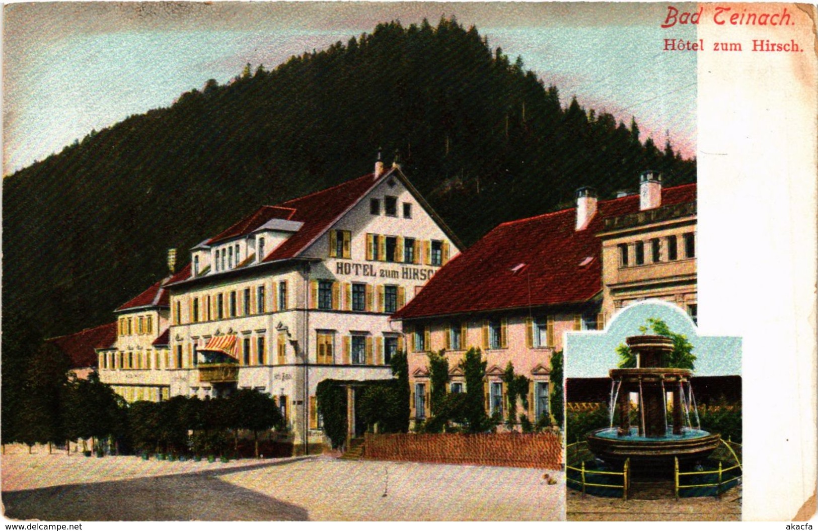 CPA AK Bad Teinach- Hotel Zum Hirsch GERMANY (908241) - Kaiserstuhl