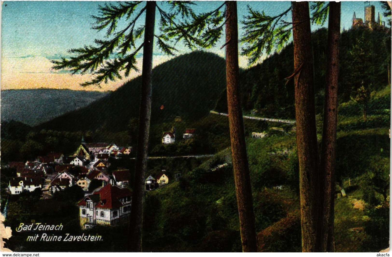 CPA AK Bad Teinach- Mit Ruine Zavelstein GERMANY (908244) - Kaiserstuhl