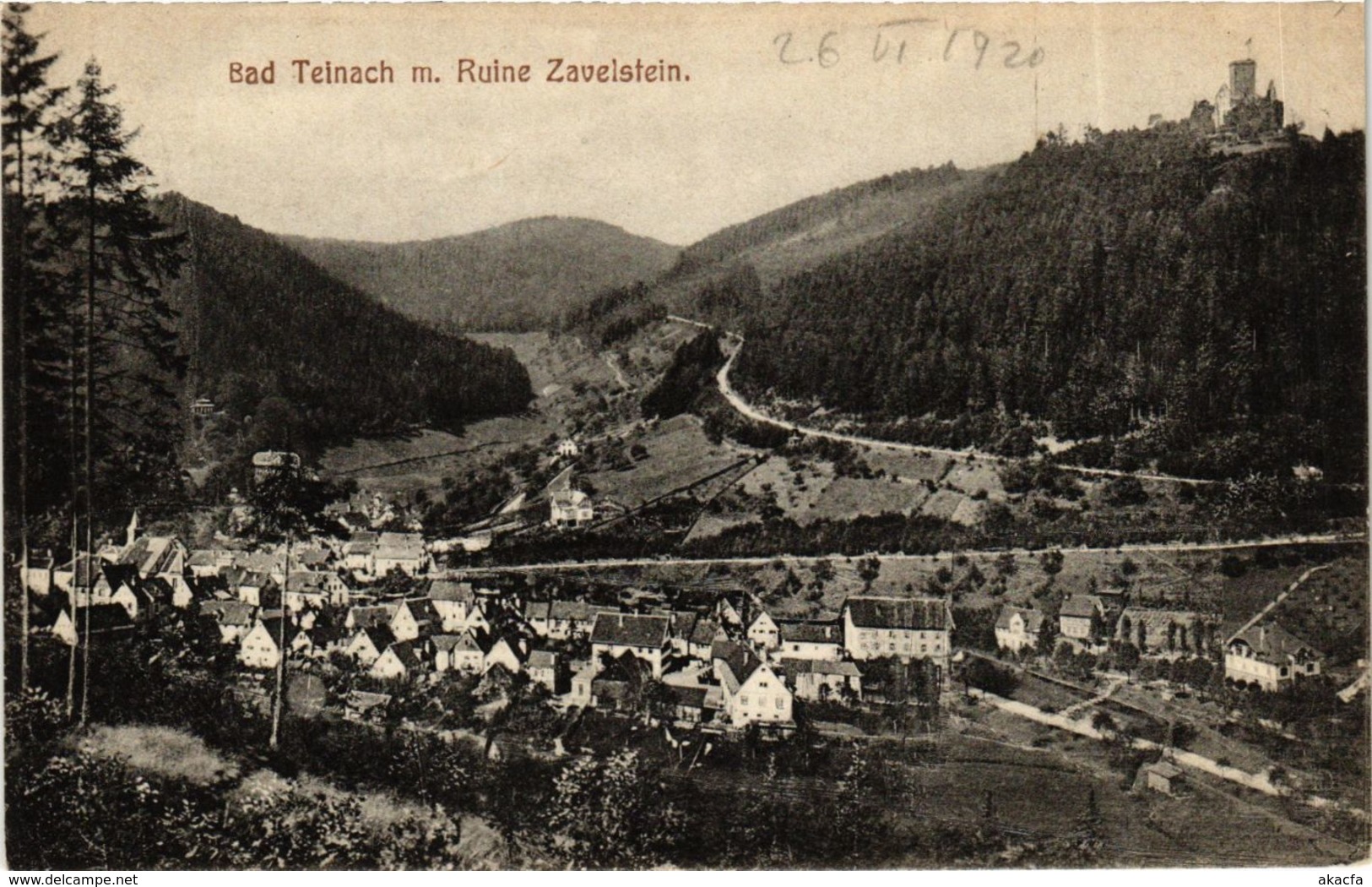 CPA AK Bad Teinach- Mit Ruine Zavelstein GERMANY (908249) - Kaiserstuhl