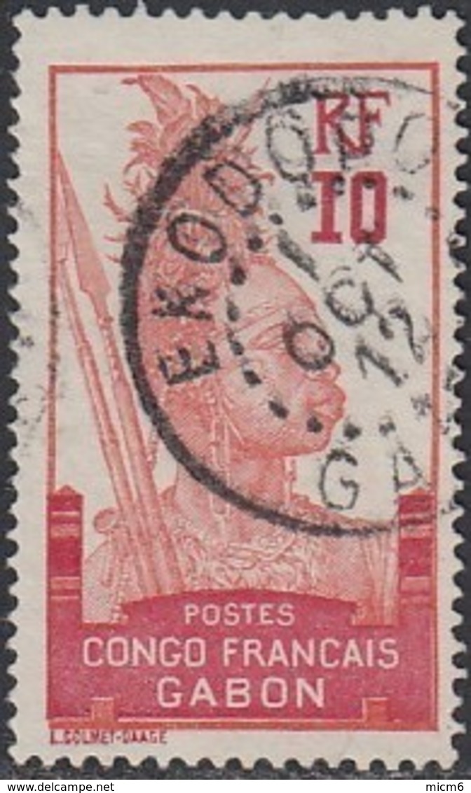 Gabon 1910-1922 - Ekodogo Sur N° 37 (YT) N° 37 (AM). Oblitération De 1912. - Usados