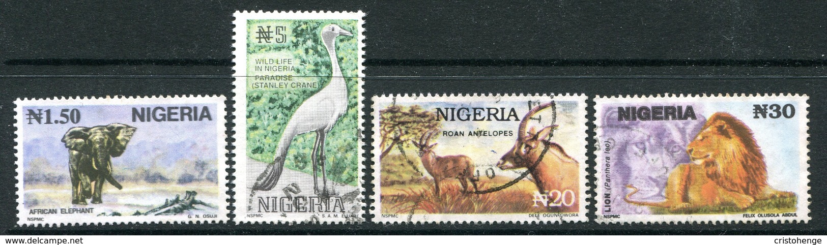 Nigeria 1993 Wildlife Set Used (SG 652-655) - Nigeria (1961-...)