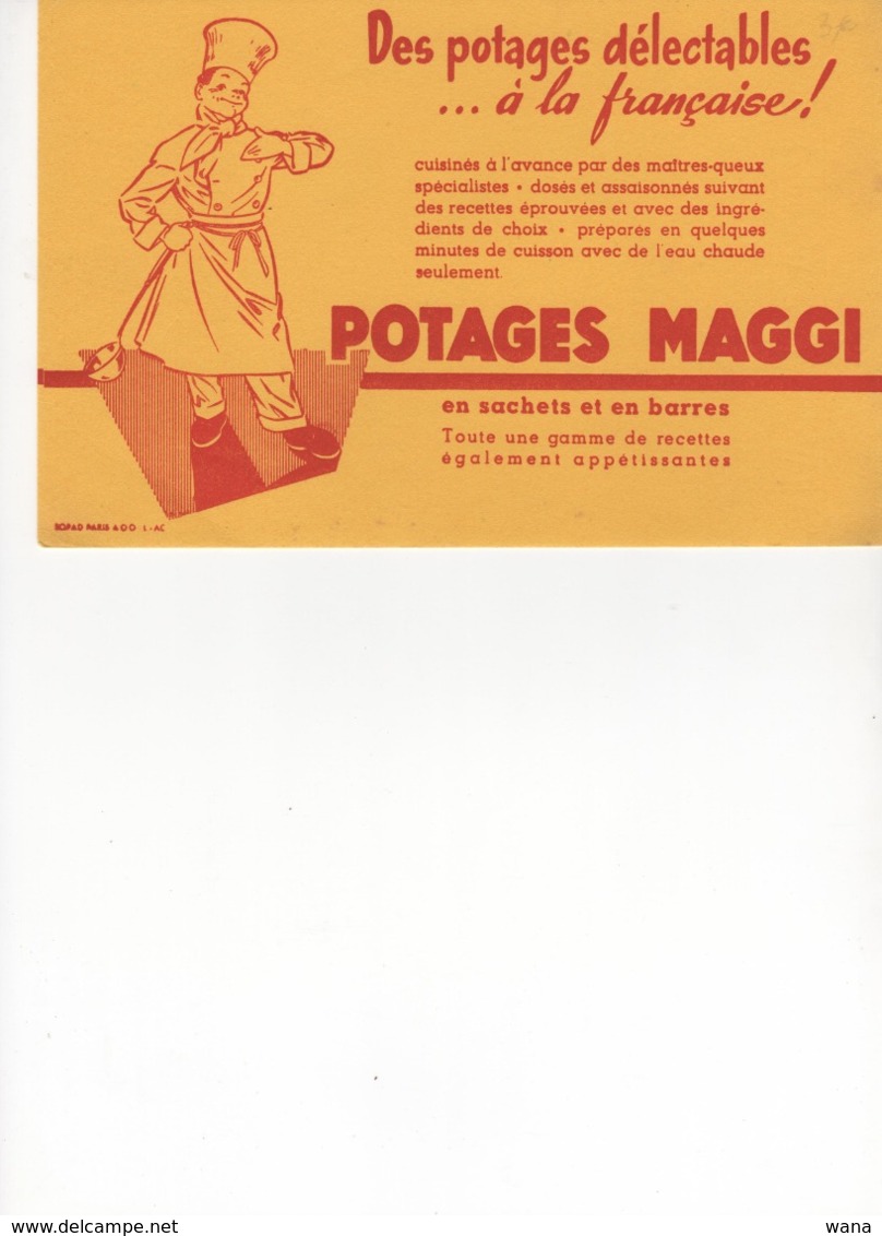 Buvard Potages Maggi - Sopas & Salsas