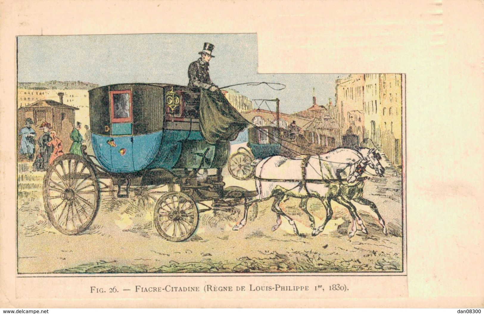 FIACRE CITADINE REGNE DE LOUIS PHILIPPE 1 Er 1830 CIRCULEE SOUS ENVELOPPE - Other & Unclassified