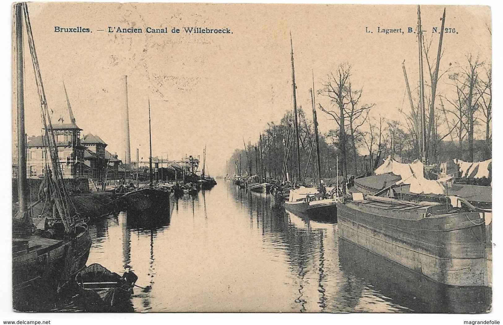 CPA PK  BRUXELLES  L'ANCIEN CANAL DE WILLEBROECK  PENICHES - Sonstige & Ohne Zuordnung