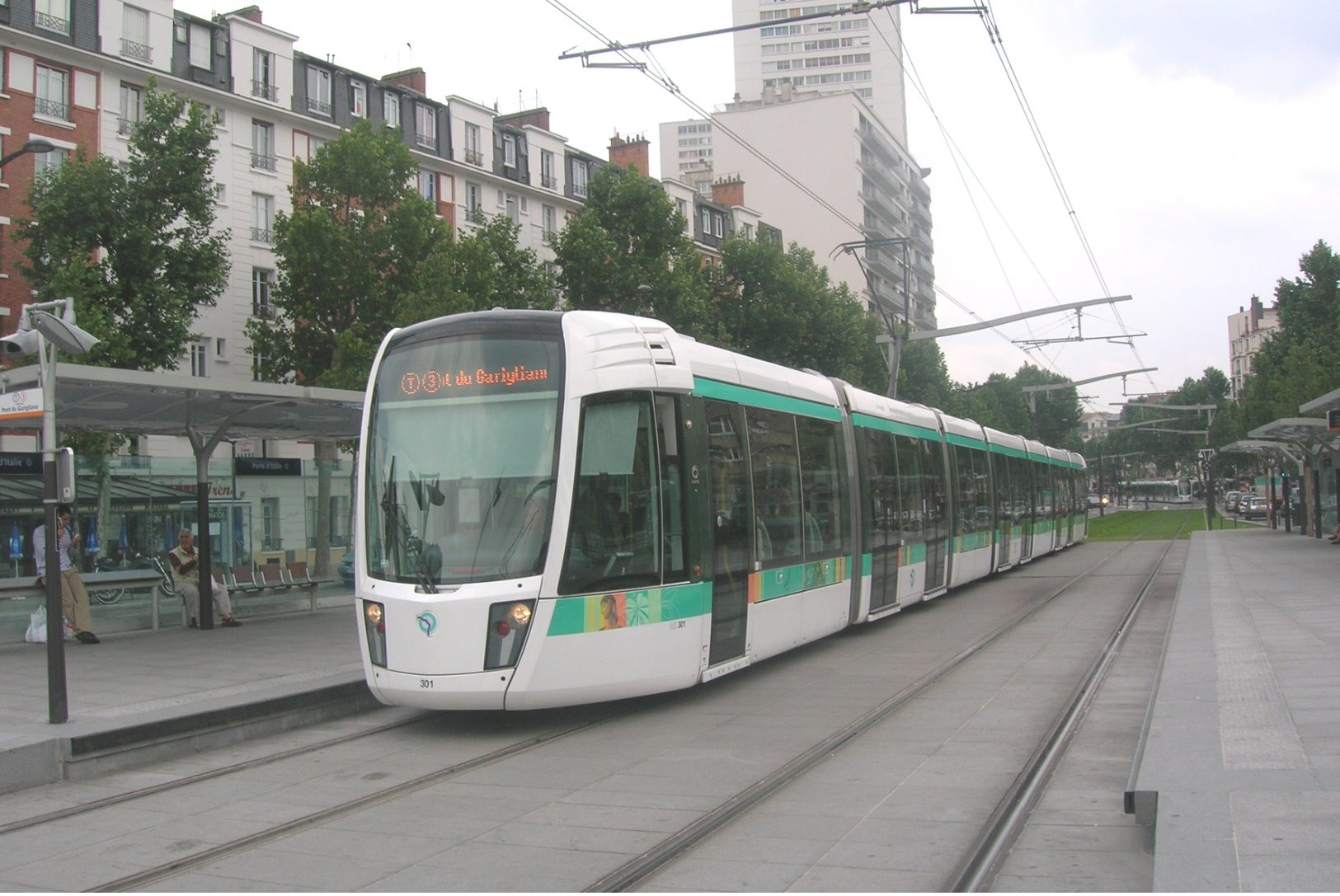 Paris (75) 07/06/2007 - Tramway De Paris - La Rame N°301 à Destination Du  Pont De Garigliano - Ligne T3 - Transport Urbain En Surface