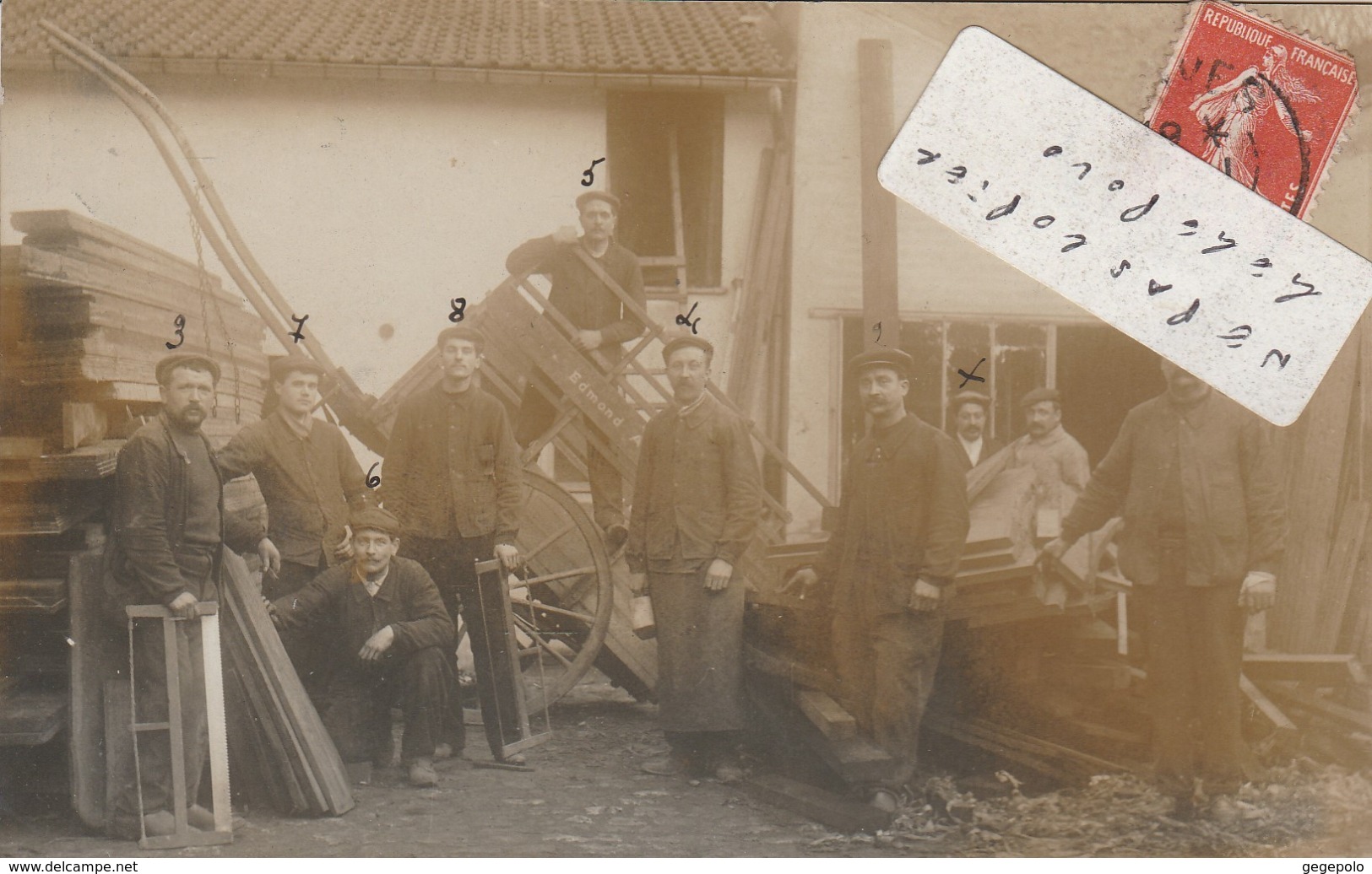 VANVES - Une Scierie En 1909    ( Carte-photo ) - Vanves