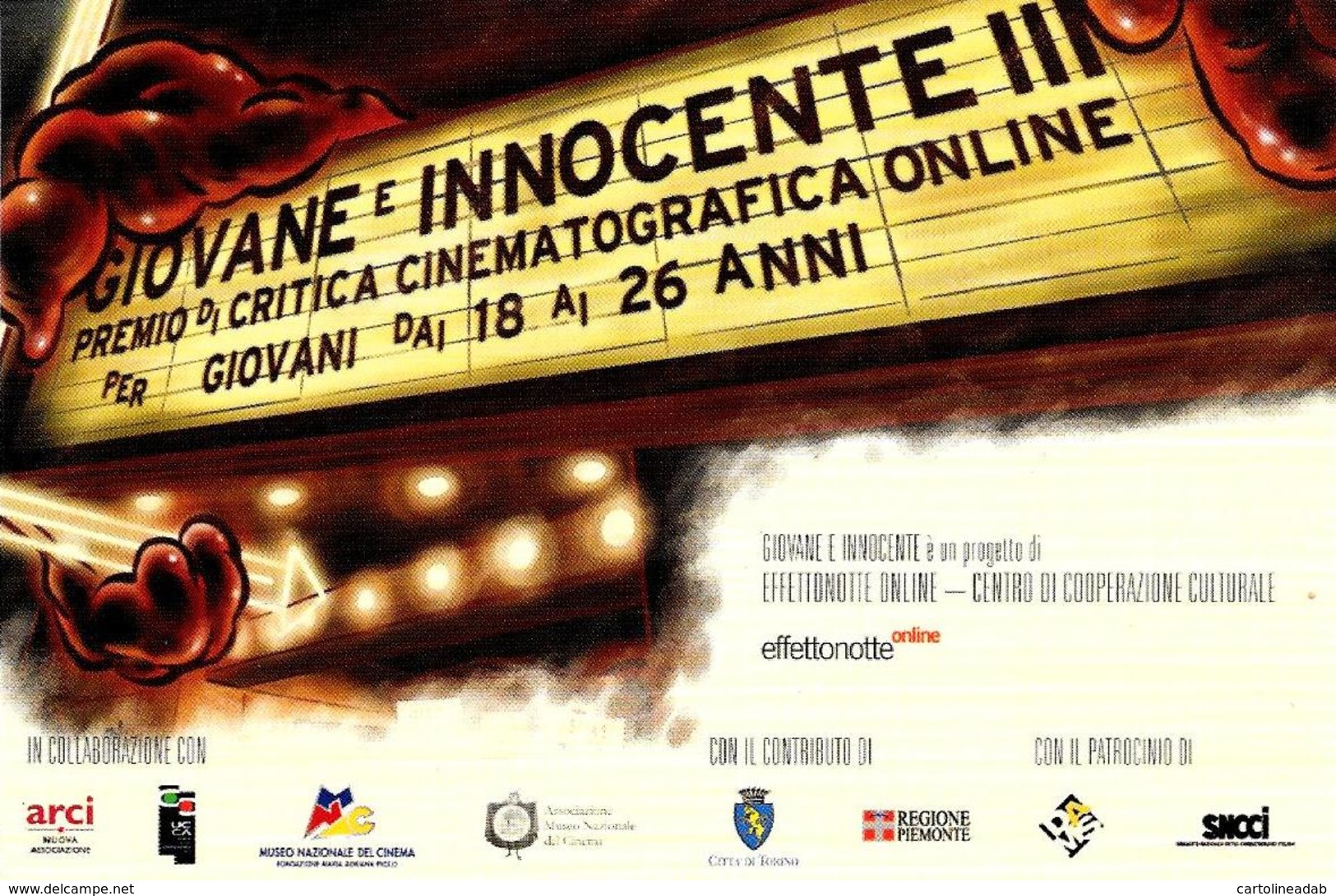 [MD4033] CPM - CINEMA - GIOVANE E INNOCENTE - TORINO - PERFETTA - NV - Altri & Non Classificati