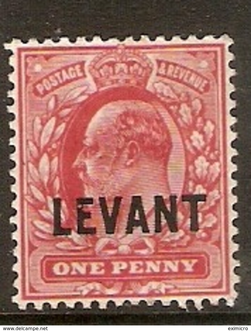 BRITISH LEVANT 1905 1d SG L2 LIGHTLY MOUNTED MINT Cat £14 - British Levant