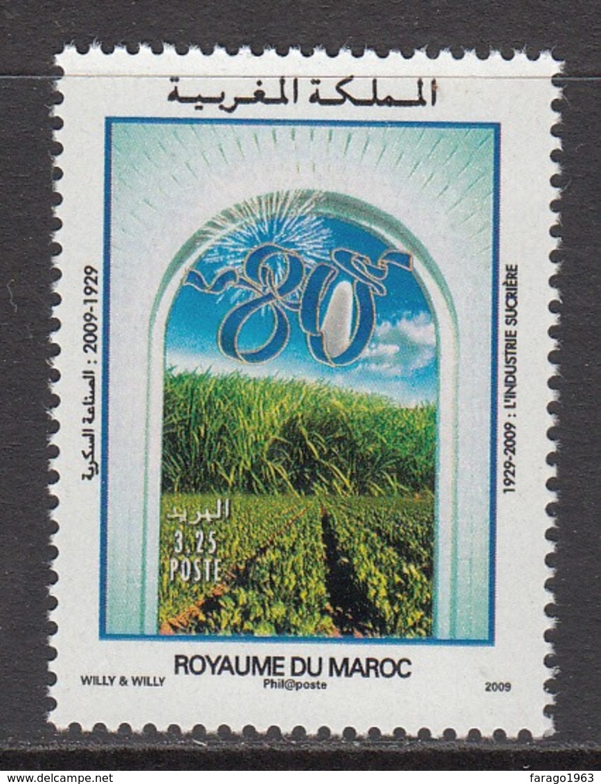 2009 Morocco Maroc Sugar Industry Agriculture   Complete Set Of 1   MNH - Maroc (1956-...)