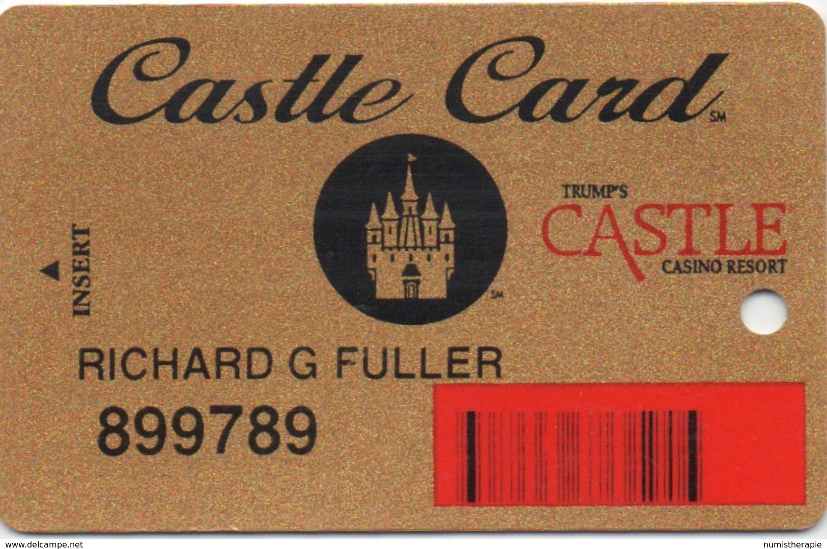 Carte De Membre Casino : Trump's Castle Card - Cartes De Casino