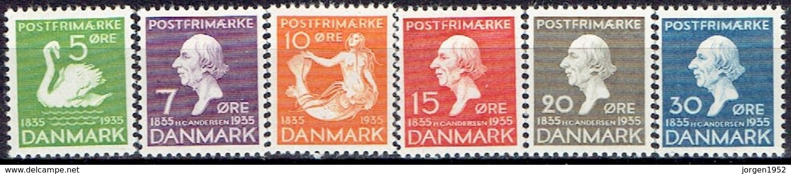 DENMARK  #  FROM 1935  STAMPWORLD 224-29** - Nuovi