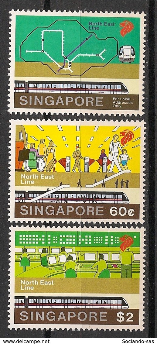 Singapore - 2003 -n°Yv. 1181 à 1183 - Train - Neuf Luxe ** / MNH / Postfrisch - Singapore (1959-...)