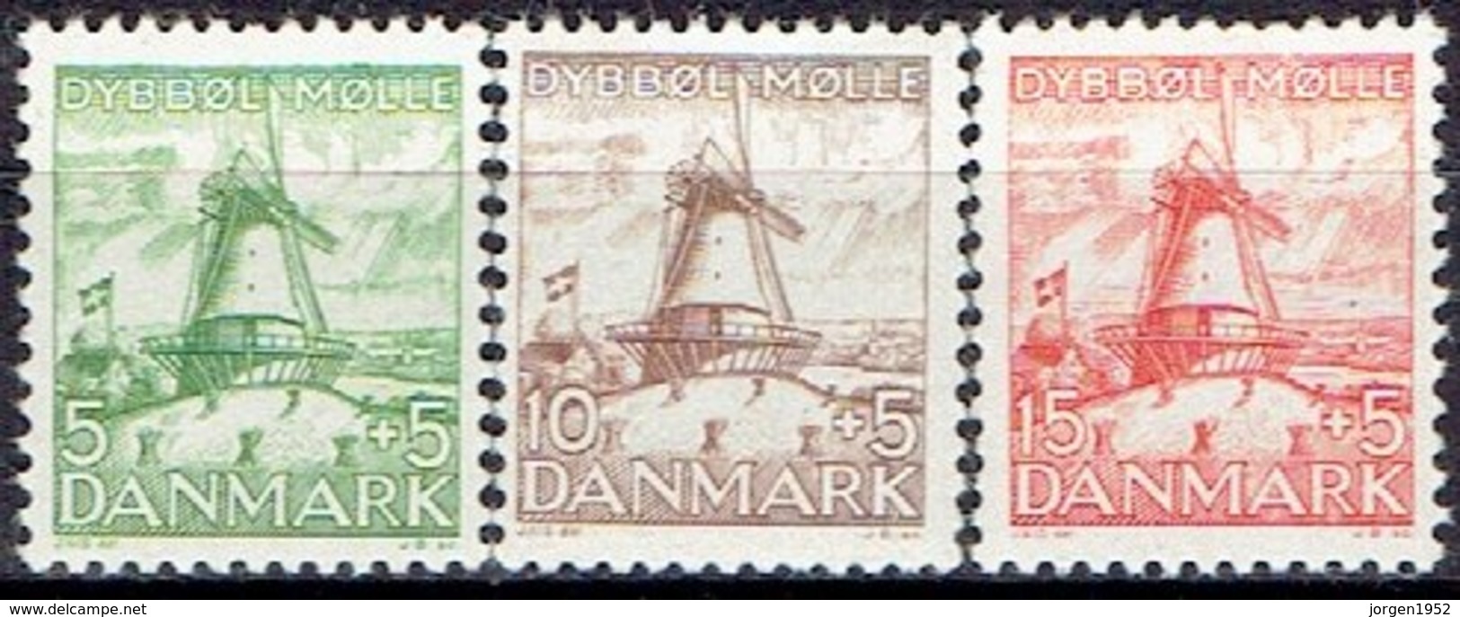 DENMARK  #  FROM 1937  STAMPWORLD 237-39** - Nuovi