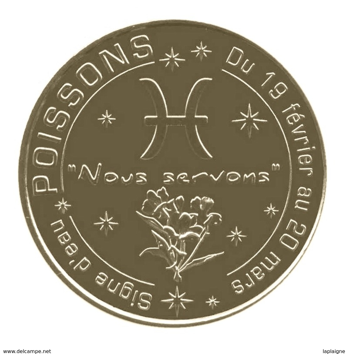 Monnaie De Paris , 2014 , Aubagne , Poissons , Signe D'eau Du 19 Février Au 20 Mars - Autres & Non Classés