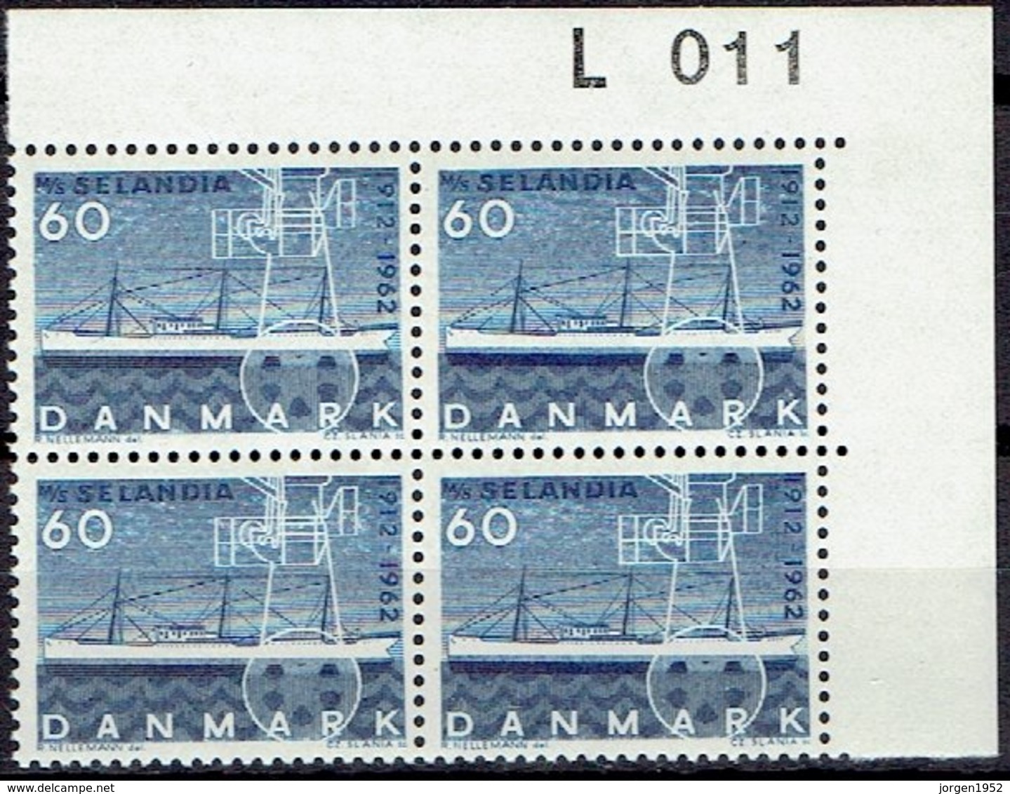 DENMARK  #  FROM 1962  STAMPWORLD 410A** FLUOR - Nuovi